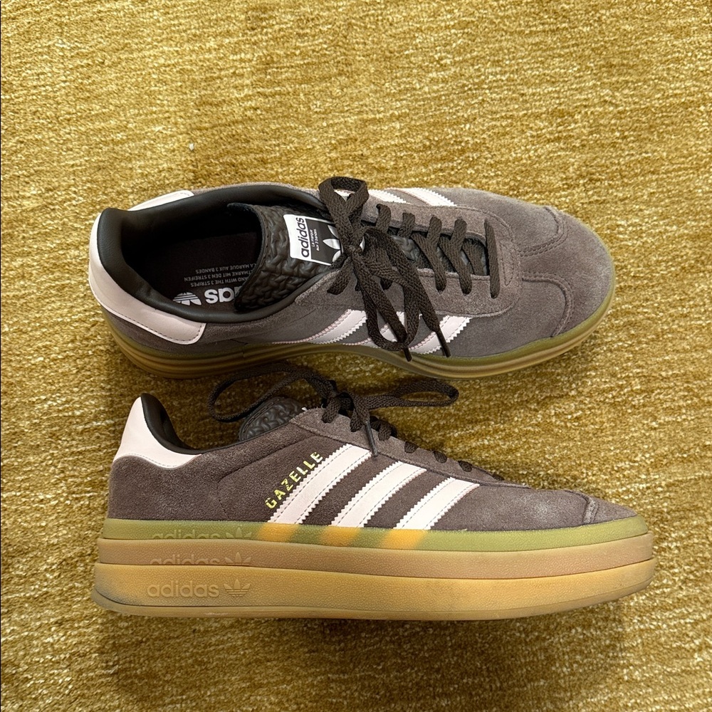 Adidas Gazelle Bold - Brown/Pink - Size 9